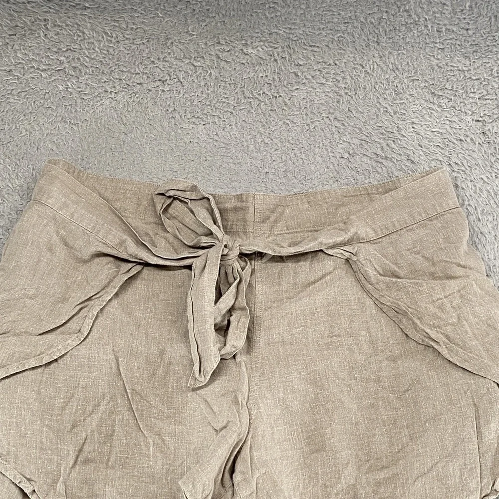 Patagonia Wrap Shorts Womens Large Beige Hemp Lyocell Neutral‎ Granola Beachy